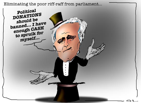 political cash...